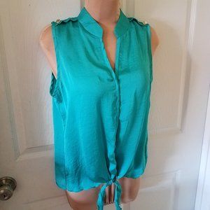 zac & rachel silky turquoise top